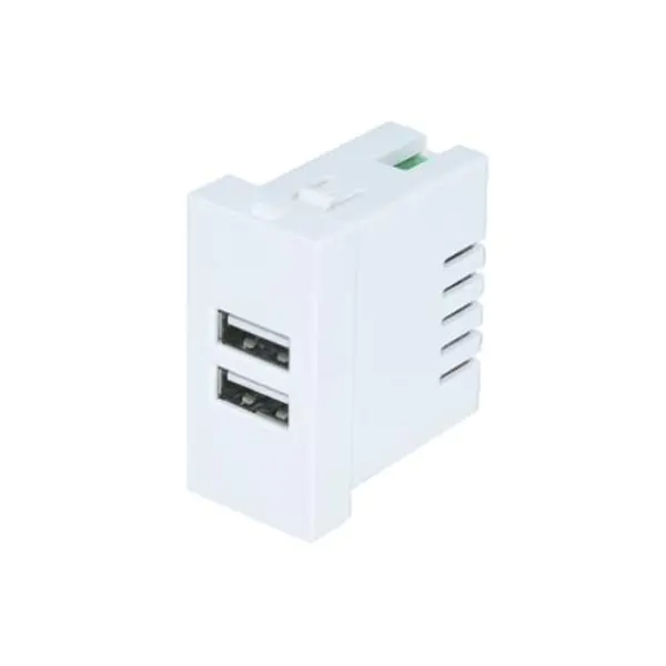 Módulo de soquete de carregador USB tipo A+A de porta dupla 2.1A